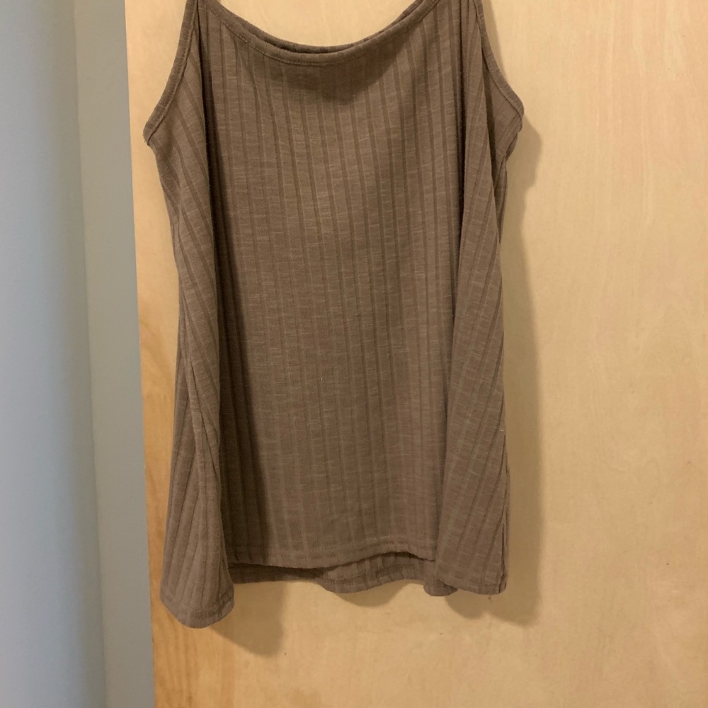 Brown Ribbed Top - image 1